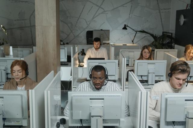 Photo by Tima Miroshnichenko: https://www.pexels.com/photo/people-working-in-call-center-office-5453824/